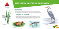 Interpretation panel for nature reserve in Province of Antwerp